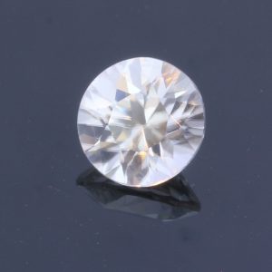 Natural Colorless White Zircon Faceted 6.7 mm Round Diamond Cut Gem 1.77 carat