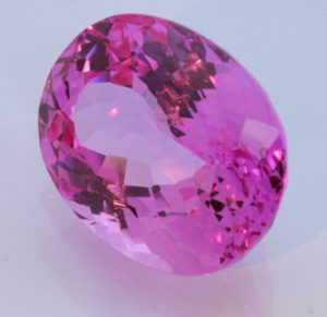 Huge Hot Pink Sapphire Precision Faceted Oval Lab Created Gemstone 41.05 carat