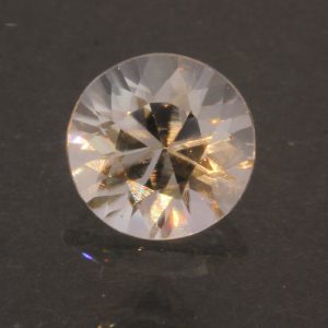 Natural Colorless White Zircon Faceted 6.1 mm Round Diamond Cut Gem 1.36 carat