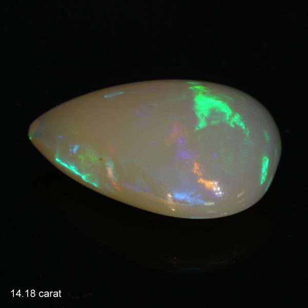 Ethiopian Welo Opal Pear Solid Wollo Natural Untreated Gemstone 14.18 carat