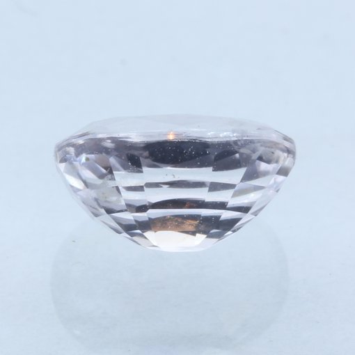 Ceylon White Sapphire Sparkling 7.8 x 5.3 mm Oval Heat Only Gemstone 1.75 carat