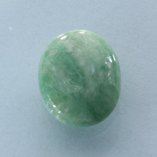 Burmese Green White Jadeite Untreated A Grade Jade Gemstone 12mm