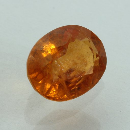 Fanta Orange Spessartine Garnet Faceted Oval Mandarin Spessartite Gem 2.72 carat
