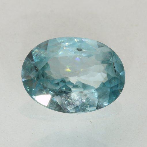 Sky Blue Zircon Sparkling Natural Oval Faceted 8.8 x 6.5 mm Cambodian Gem 1.85 carat