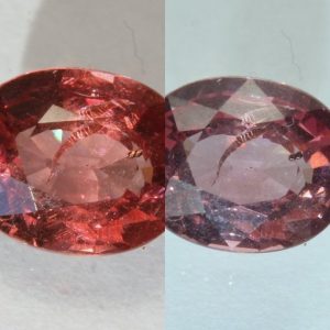 Color Change Garnet Natural Red Green Faceted 7 x 5 mm Square Cushion 1.21 Carat