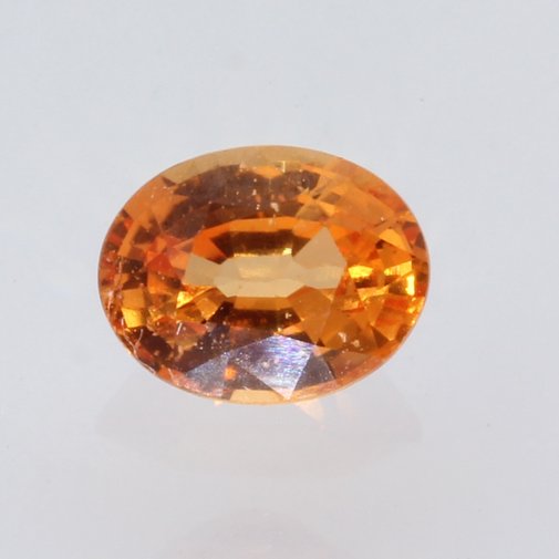 Fanta Orange Sapphire Faceted Oval Heated Only Natural Gemstone 1.20 carat