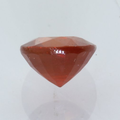 Red Orange Zircon Cambodia Faceted 7.6 mm round SI2 Natural Gemstone 2.73 carat