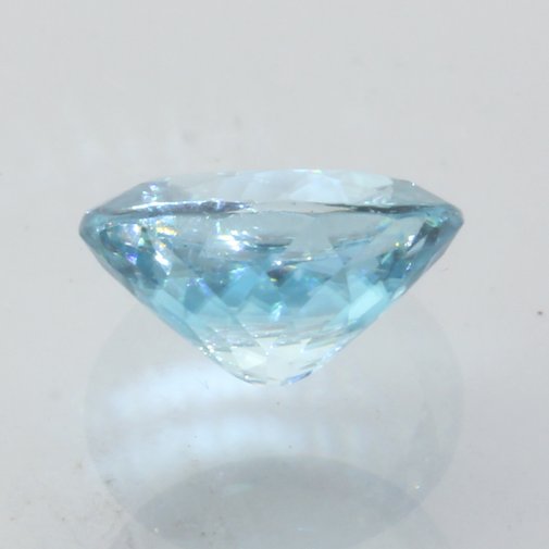 Zircon Sky Blue Cambodia Precision Faceted 8x6.5mm Oval Natural Gem 2.13 carat