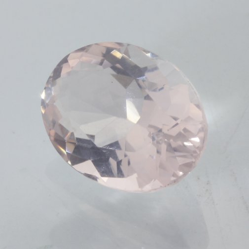 Rose Quartz Precision Faceted 12.6x9.2 mm Oval Natural Pink I1 Gem 4.19 carat