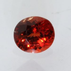 Red Spinel Faceted VS Clarity Untreated Burma Gemstone 5.9x5.3mm Oval .85 carat
