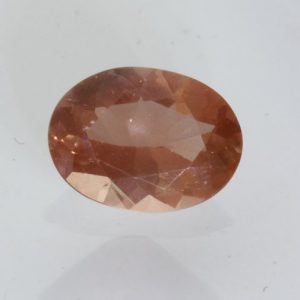 Orange Oregon Sunstone Copper Shiller Precision Faceted 9x7 mm Oval 1.57 carat