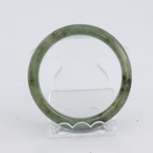 Bangle Bracelet Jade Comfort Cut Burma Jadeite Natural Stone 52.2 mm 6.45 inch