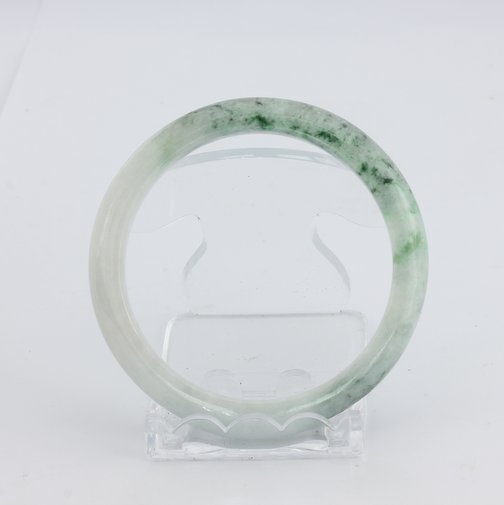 Bangle Bracelet Jade Comfort Cut Burma Jadeite Natural Stone 55.4 mm 6.9 inch