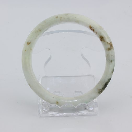 Bangle Bracelet Jade Burma Jadeite Natural Stone Comfort Cut 55.4 mm 6.85 inch
