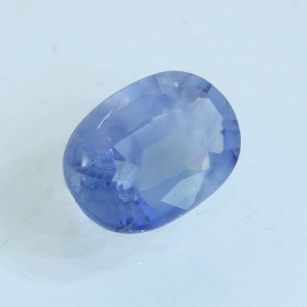 Ceylon Sapphire Cornflower Blue Faceted 7.9x5.6mm Oval VS Clarity Gem 1.38 carat