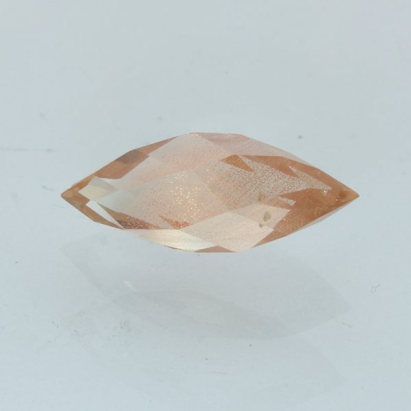 Sunstone Oregon Copper Shiller Precision Faceted Fancy Cut 17.5x7.2mm 4.54 carat