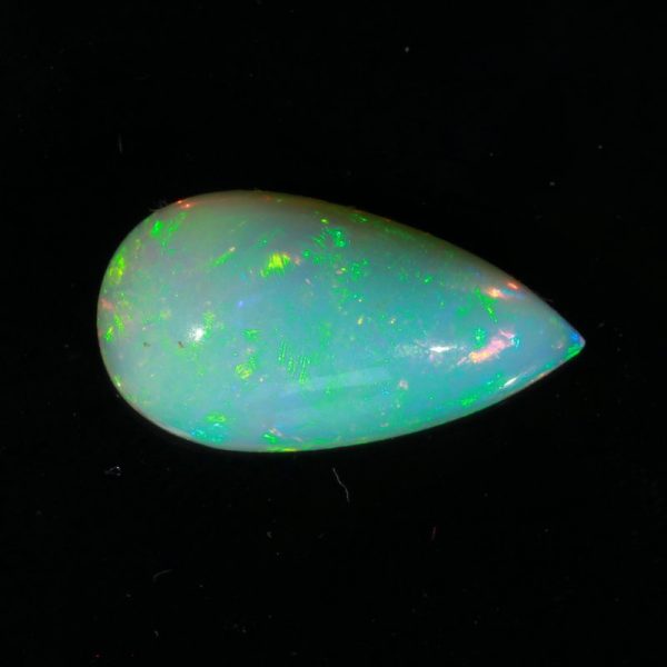 Opal Welo 17.5x9.2 mm Pear Cabochon Untreated Wollo Ethiopia Gemstone 4.49 carat