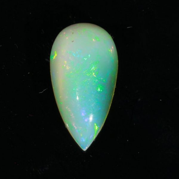 Opal Welo 17.5x9.2 mm Pear Cabochon Untreated Wollo Ethiopia Gemstone 4.49 carat