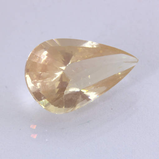 Sunstone Oregon No Shiller 13.3x8.5 mm Fancy Faceted Pear Copper Tone 3.21 carat