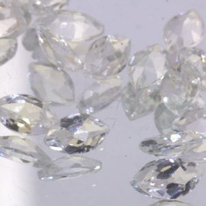 White Topaz Faceted 5×3 mm Marquise Accent Untreated Colorless VVS Clarity Gem
