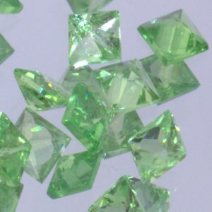 One Tsavorite Green Garnet Princess Square Cut 2 mm Kenya VVS Clarity Gemstone