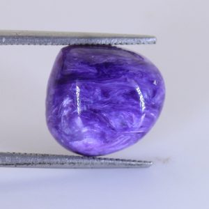 Charoite Purple Russian 13 mm Pear Tear Drop Cabochon Untreated Gem 7.53 carats
