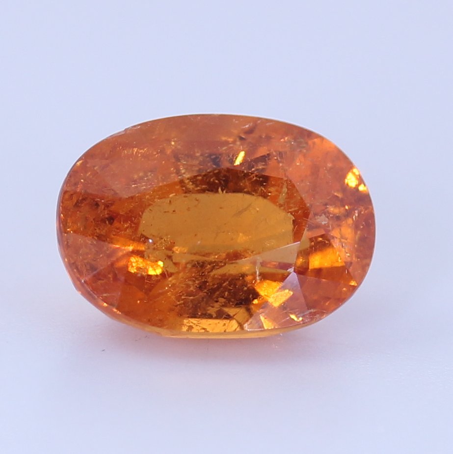 Fanta Orange Spessartite Garnet 10.6 x 7.5 mm Oval Spessartine 4.41 carat