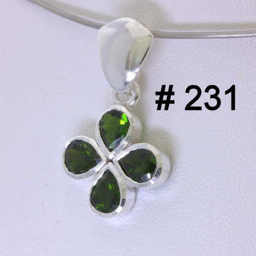 Blank Pendant Handmade Custom Order Labor No Gems 4 Leaf Lucky Clover  Design 231