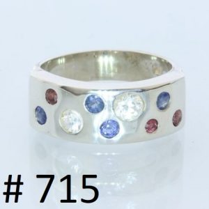 Blank Ring Your Size Handmade Custom Order Labor Only You Select Gems Design 715