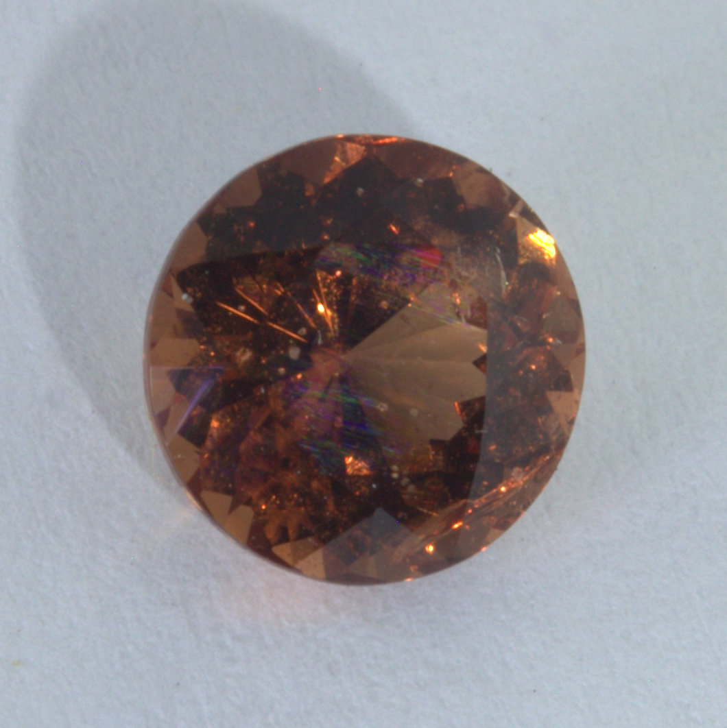 Red Orange Spinel Burma Gemstone Untreated Round Cut 6.2mm SI Clarity 1.06 carat